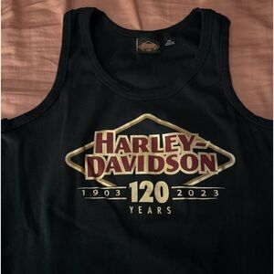 Brand new 120th Anniversary HD woman’s tank. 2x.